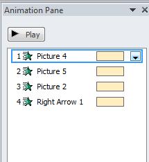 The name of the dialog box will vary according to the type of animation effect. Enter the number of seconds you wish to delay before the animation starts.