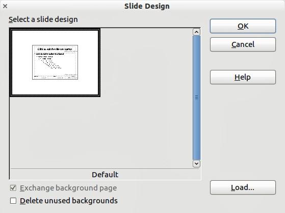 To apply a different slide master to one or more selected slides: 1) In the Slide Pane, select the slides you want to change.
