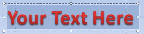 Text Area Click on Word Art