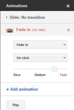 Right click on the image, select Animate. 27. It will open the Animations pane.