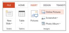 Online graphic search Insert