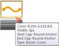 Help File PDF SnagIt 9.0 3. Click and drag the line on the canvas. 4. Click and drag again to set the first curve point. 5. Click and drag again to set the second curve point. 6.