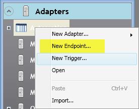 Name: The name f the endpint. Adapter: The name f the adapter that the endpint belngs t. The link buttn pens the adapter fr viewing r editing.