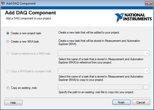 24 Using TC01 with Measurement Studio Figure 20: New Project Window in Visual Studio Note!