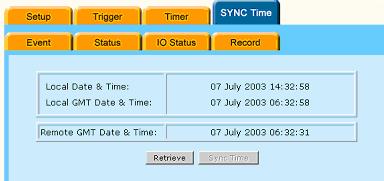 c. Click Retrieve to retrieve the DVR time d. Click Sync Time Figure 42: Sync Time 3.9.6 Event User can retrieve event list from the DVR under the Event tab.