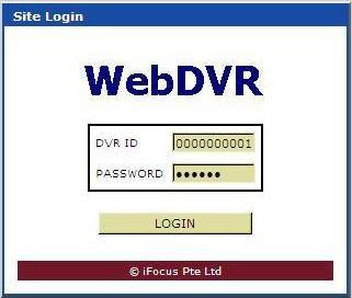 The default DVR ID is: 0000000001. Default password for system administrator is 222222, super user, 111111 and normal user 333333. Figure 4: Procedure, IE Login 2 2.