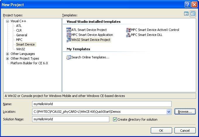 phycard -L 3 Getting More Involved QuickStart Instructions 30 min In this chapter you will learn how to configure the Visual Studio 2005 IDE (Integrated Development Environment), modify the source