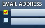 - Delete the current email address with the button and enter an email address by using the On Screen Keyboard.