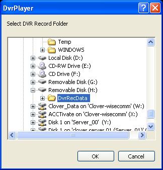 - Select the folder that contains the recorded data and select one of the channels by clicking the mouse and