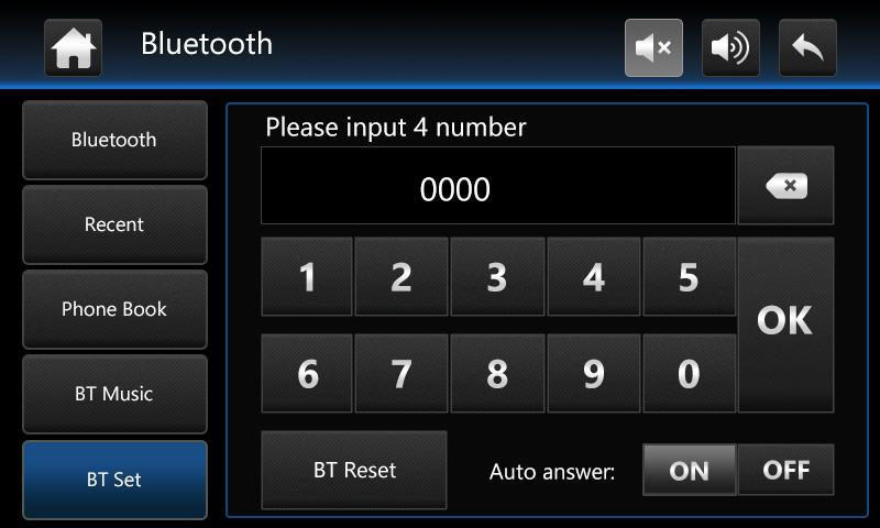 4. Bluetooth music Screen Mirroring Tap Phone Link on the menu screen to enter screen mirroring mode.
