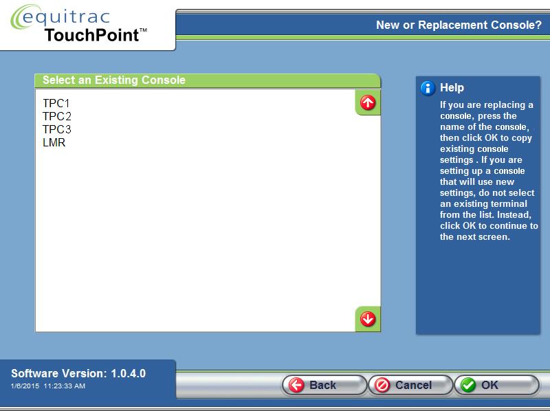Chapter 3: Initial Local Configuration Assign the TouchPoint Console IP Address Each TouchPoint Console requires a valid IP Address to communicate with the server.