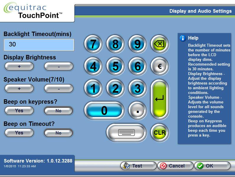 Chapter 4: Additional Local Configuration Display, Audio You can customize each TouchPoint Console to better suit the environment in which it will operate.