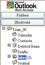 Any other folder could have been selected that was under the main Inbox folder (in this example, the other folder available is TEST). Click OK when the correct folder has been selected.