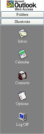 One pane contains shortcut icons, folders, etc. The other displays the information contained in whichever shortcut or icon the user selects (calendar info, inbox, etc.
