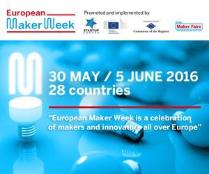 EMWeek European Maker Week The European Maker Week is an project promoted by European Commission and implemented by Maker Faire Rome in collaboration