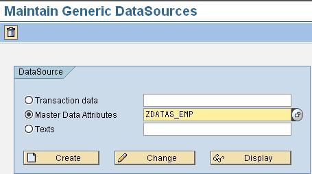Now we can say that our creation of view is complete. Now we have to make the data source on this view. Creating Generic Datasource based on view: We have the tables and view in BI server.