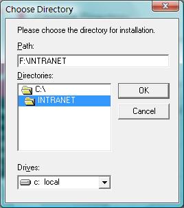 Page 4 Installing Your Intranet You should install the intranet on a mapped network drive from one of your PC workstations. Loading the intranet on the C: drive of your server could create problems.