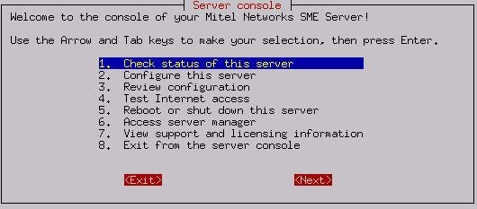 Network Setup Launch the SME console configuration process Ensure that you have enabled SSH access on your 3050 ICP first, before you perform this step (refer to Enable SSH access (one-time