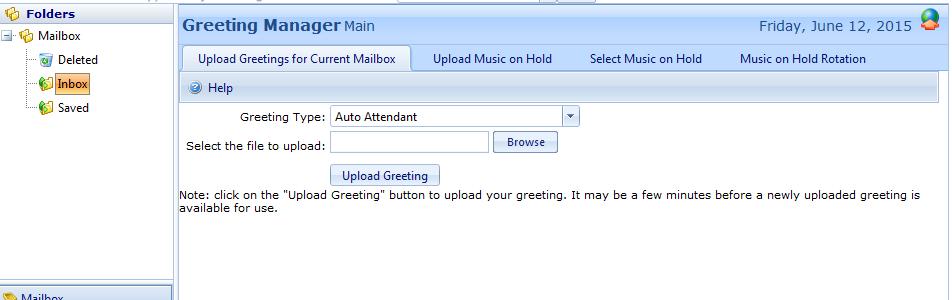 5. You may also upload Music On-Hold and specify where to use it, at the main level and/or at the account level; and if you have several Music On-Hold files you can set them in rotation. 5.