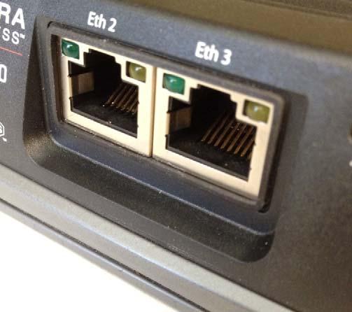 Bad fit Good fit Figure 10: Proper fitting of the gasket around the Ethernet ports 8.