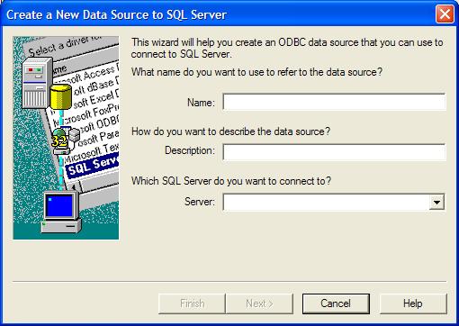 This will enable you to select the SQL Server driver setup. 6.
