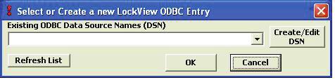 CONFIGURING LOCKVIEW FOR SQL Note: For standalone install with Access database, go to page 28. 1.