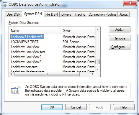 CONFIGURING LOCKVIEW FOR SQL continued 4.