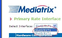 1. Click the ISDN menu, then the Primary Rate Interface sub-menu. The following window appears: Configuration Notes 281 2.
