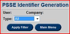 This section shows users how to add and view Generation PSSE Identifiers.