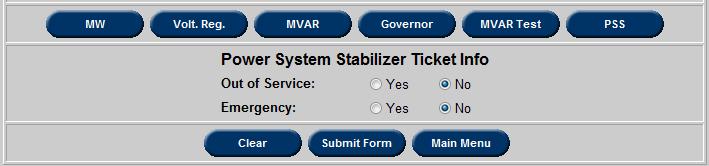 PSS (Power System Stabilizer) Ticket Create a PSS (power system stabilizer) ticket to notify PJM that a power system stabilizer on a unit is in an outage.