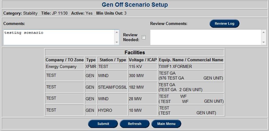 Below is an image of a specific Gen Off Scenario Identifier.