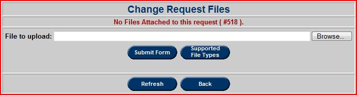 To add files to a request, select Files and the following image