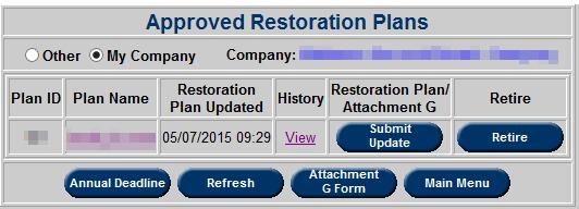 Approved Restoration Plans Hyperlink to download latest Restoration Plan and