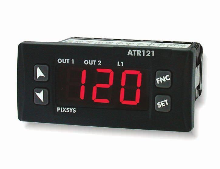 ATR121 Controller with Dual Setpoint Low-cost indicating PID controller Panel mount 2 setpoints Universal input Relay and SSR outputs Universal supply voltage General Specifications Inputs Outputs