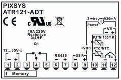 ATR121-ADT 1 configurable input 1 Relay 8 A + 1 SSR