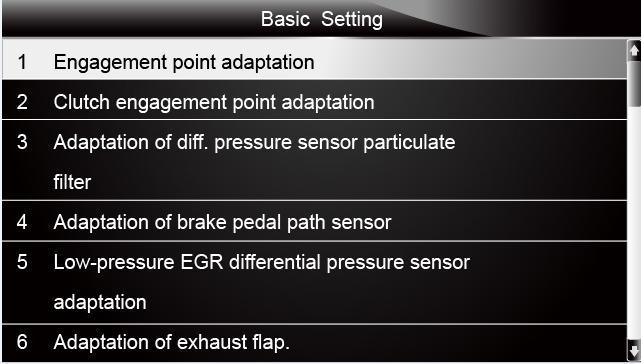 Figure 4-45 Sample Basic Setting on Most Control Mudules Screen NOTE The function key is only available on Engine Controllers that are OBD-II compliant (all 1996 and newer US-Model) or EOBD compliant