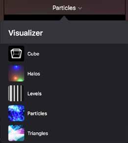Dropping audio onto a deck in video mode gives you the option of a black screen for that deck, or you can turn on the visualizer, which provides colorful visuals that react to the music.