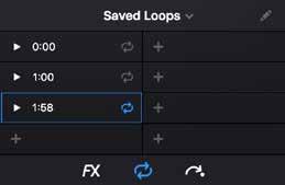Manual You can manually set loop length by triggering loop IN and setting loop OUT when ready.