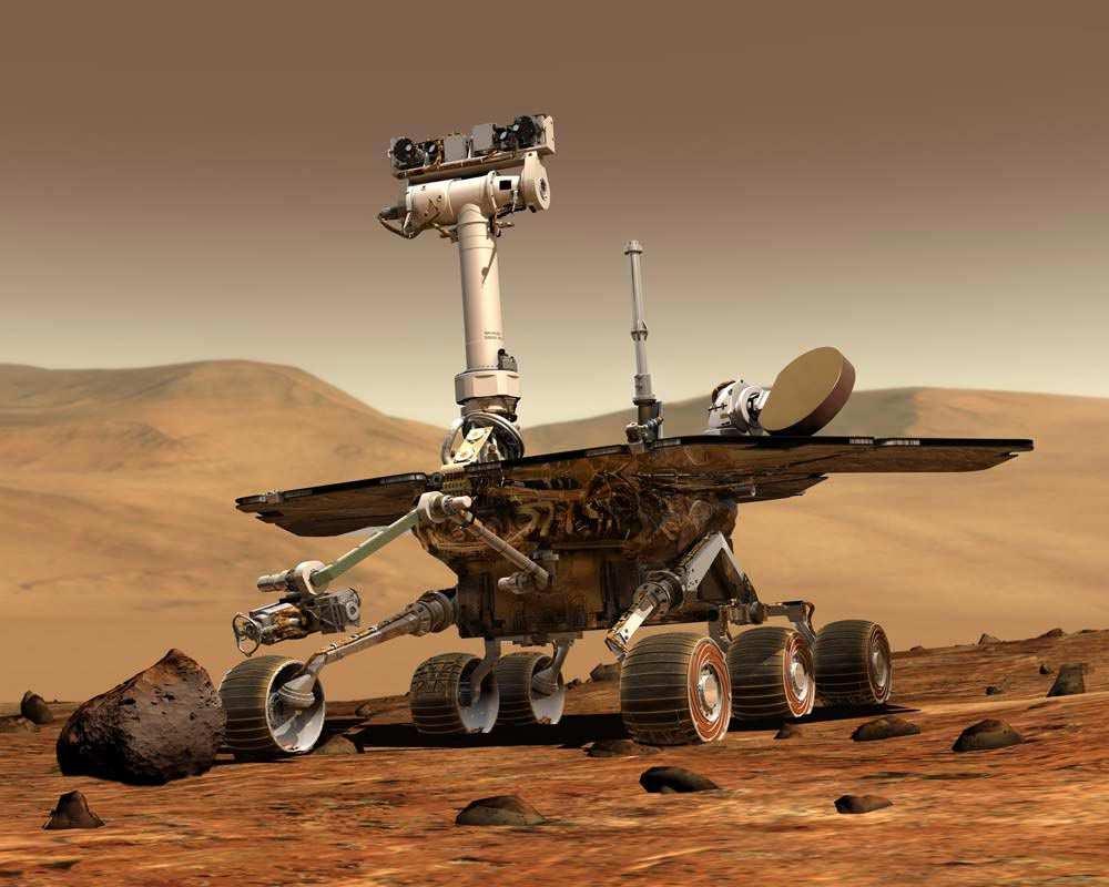 Robotics in space exploration: Spirit and Opportunity The vehicle itself is a mobile robot.