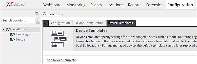2. Click Add Device Template. The Add Device Template dialog box appears. 3.