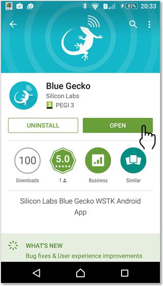 Gecko" App for Android from Google Play Store. Select Install to install the App on your Android mobile phone.