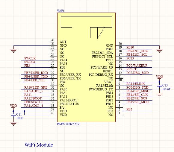 MiCOKit-3166 Development Kit Hardware Manual [Page 9] Figure 6 EMW3166 2.