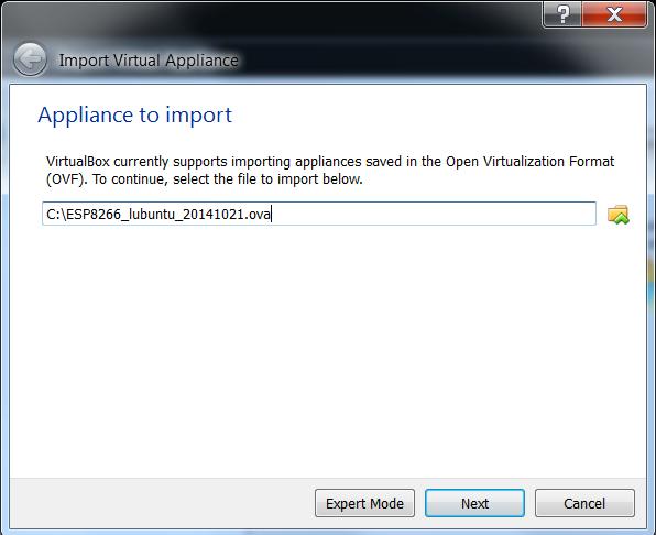 Click Import to confirm the settings. 4. Create a shared folder. Create a new folder named D:\VM \share.