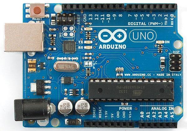 Arduino Uno R3 Single-board microcontroller CPU Atmel AVR (8-bit), Atmega 328P on-chip