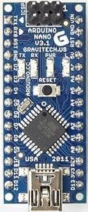 Arduino Nano V3 Atmel ATmega328 14 digital I/O pins (6 pins provide PWM) 8 analog