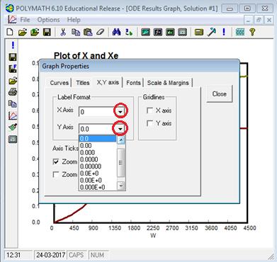 11.3 Format X, Y axis To change the number of decimal places on X, Y axis, go to X, Y axis tab and change the X axis format to 0 and Y