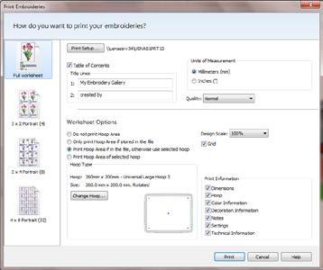 Print in Windows Explorer Page 2 1. Right click on Red Barn and select Print. The Print Embroideries window opens.