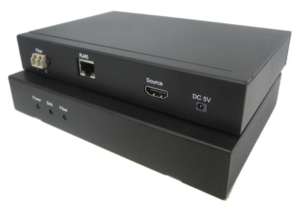 APAC AHE-FD-800-2LC provides a high quality and uncompressed HDMI video transmission; also additional 10/100M Ethernet extension are achievable.