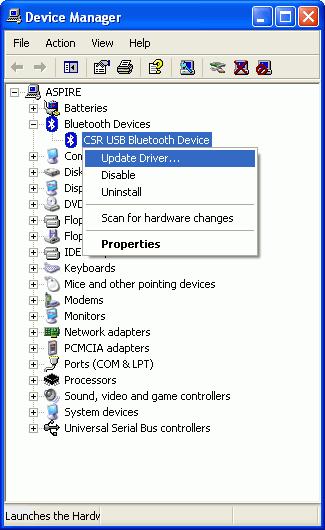 MICROSOFT XP BLUETOOTH DRIVER If you have installed service pack 1 on Windows XP, the Microsoft built-in Bluetooth printing support is available when a USB Bluetooth Dongle is plugged into your