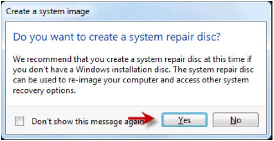 7 System Setup and Maintenance Maintenance Procedures 8 If you are using Windows 7, create a system repair disc according to the Windows instructions.